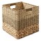 Casafield Mixed Weave Storage Basket Sets, Natural Woven Hyacinth Seagrass Wicker Storage Cube Bins for Bathroom, Bedroom, Laundry, Pantry, Shelves